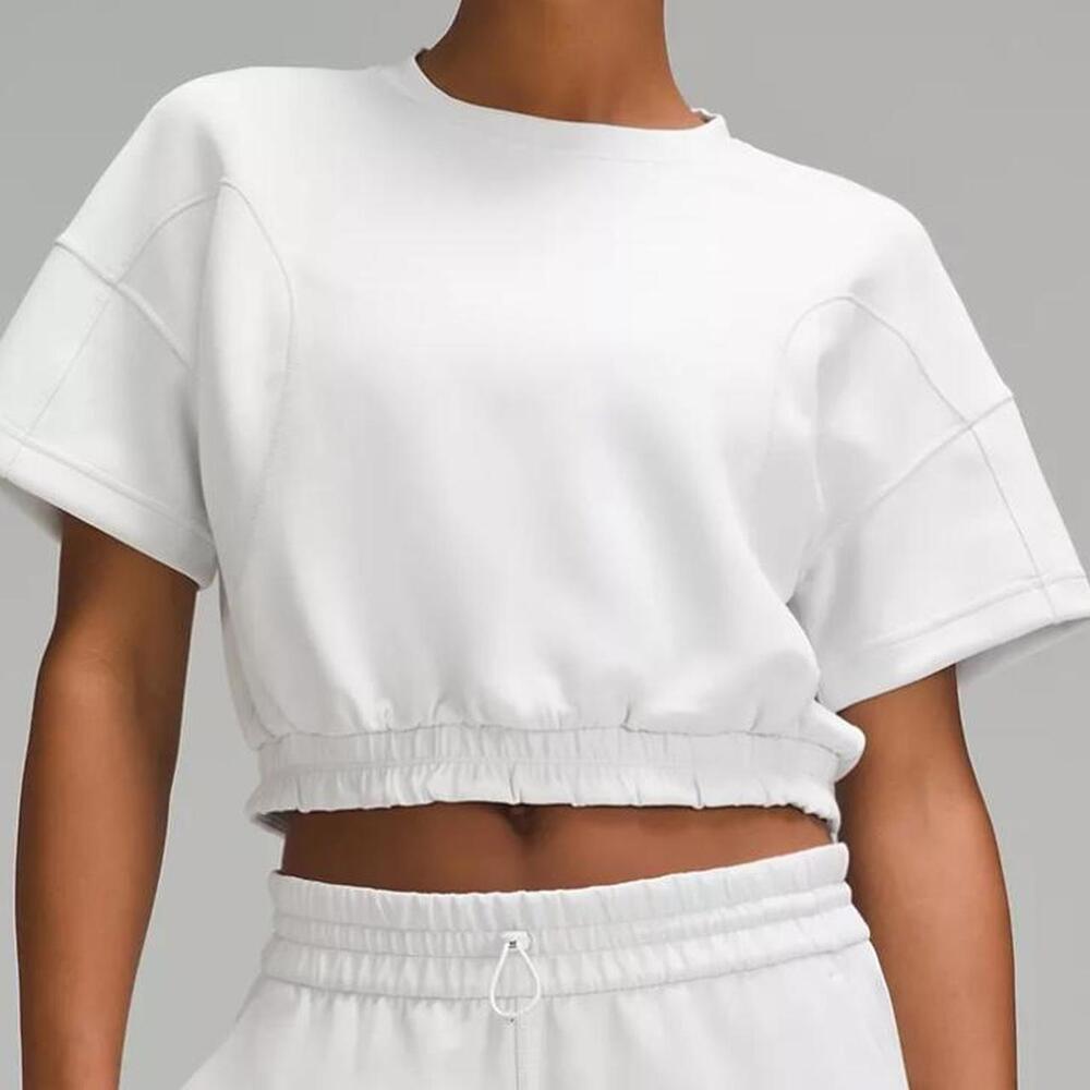 Lululemon Softstreme Gathered T Shirt Peach Fuzz